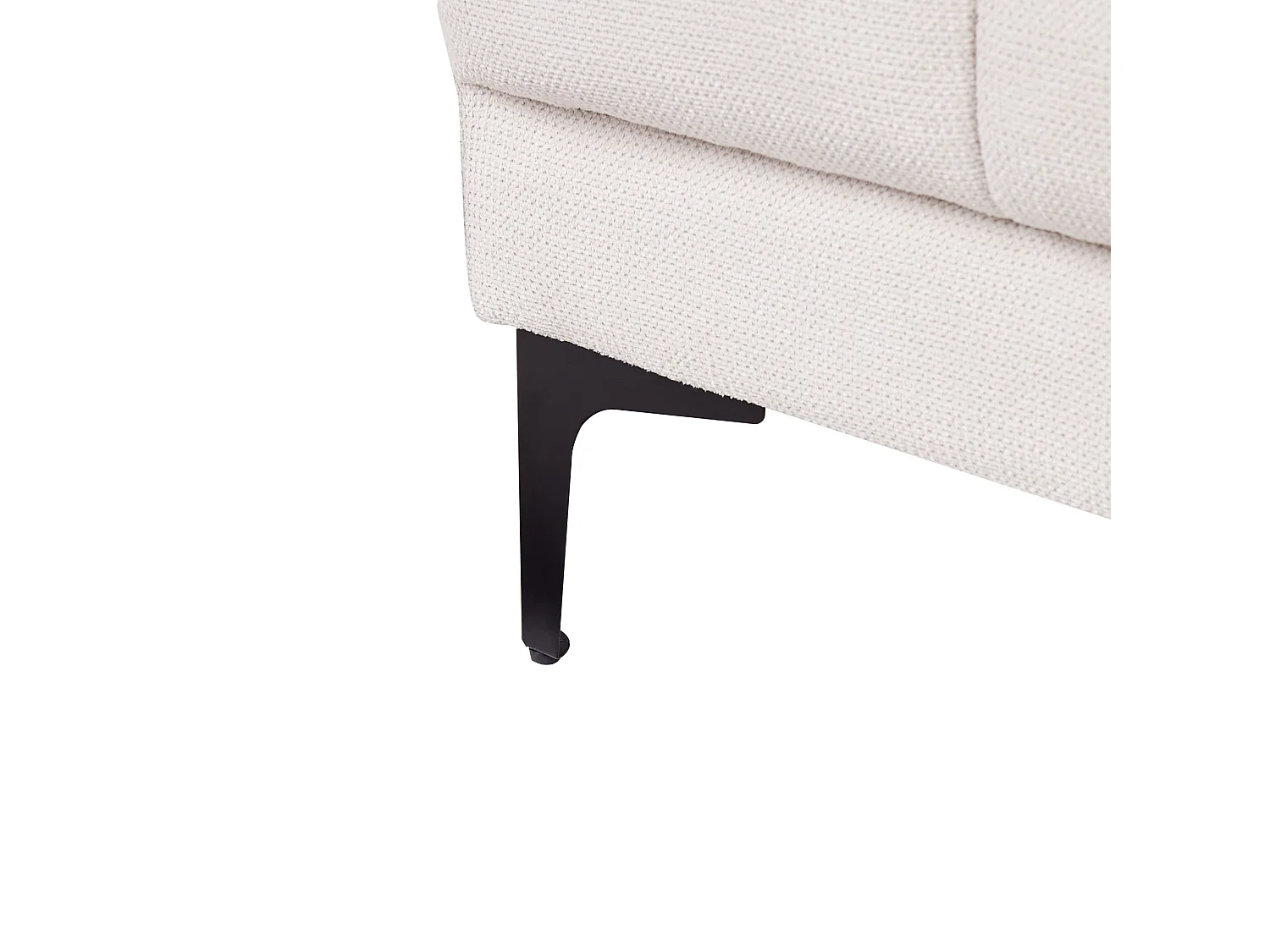 Chaise longue ALNES Tissu Blanc cassé