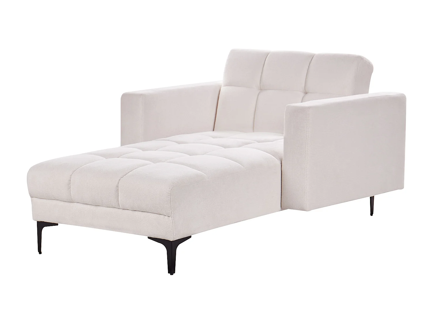 Chaise longue ALNES Stof Gebroken wit