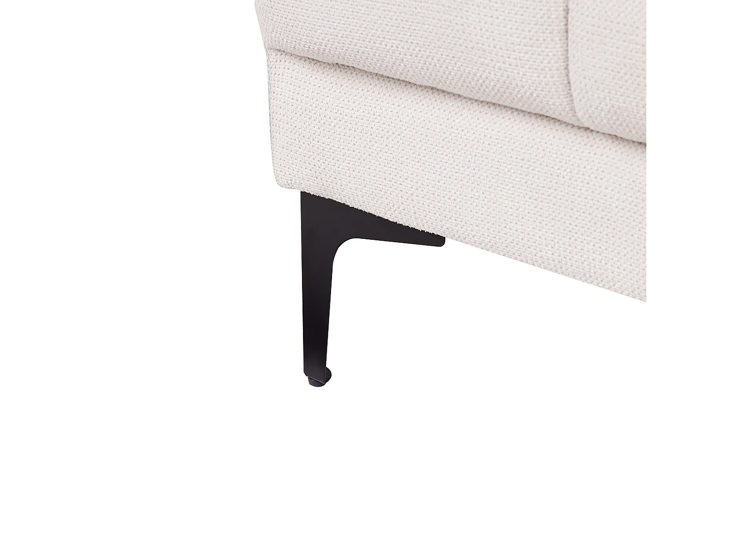 Chaise longue ALNES Stof Gebroken wit