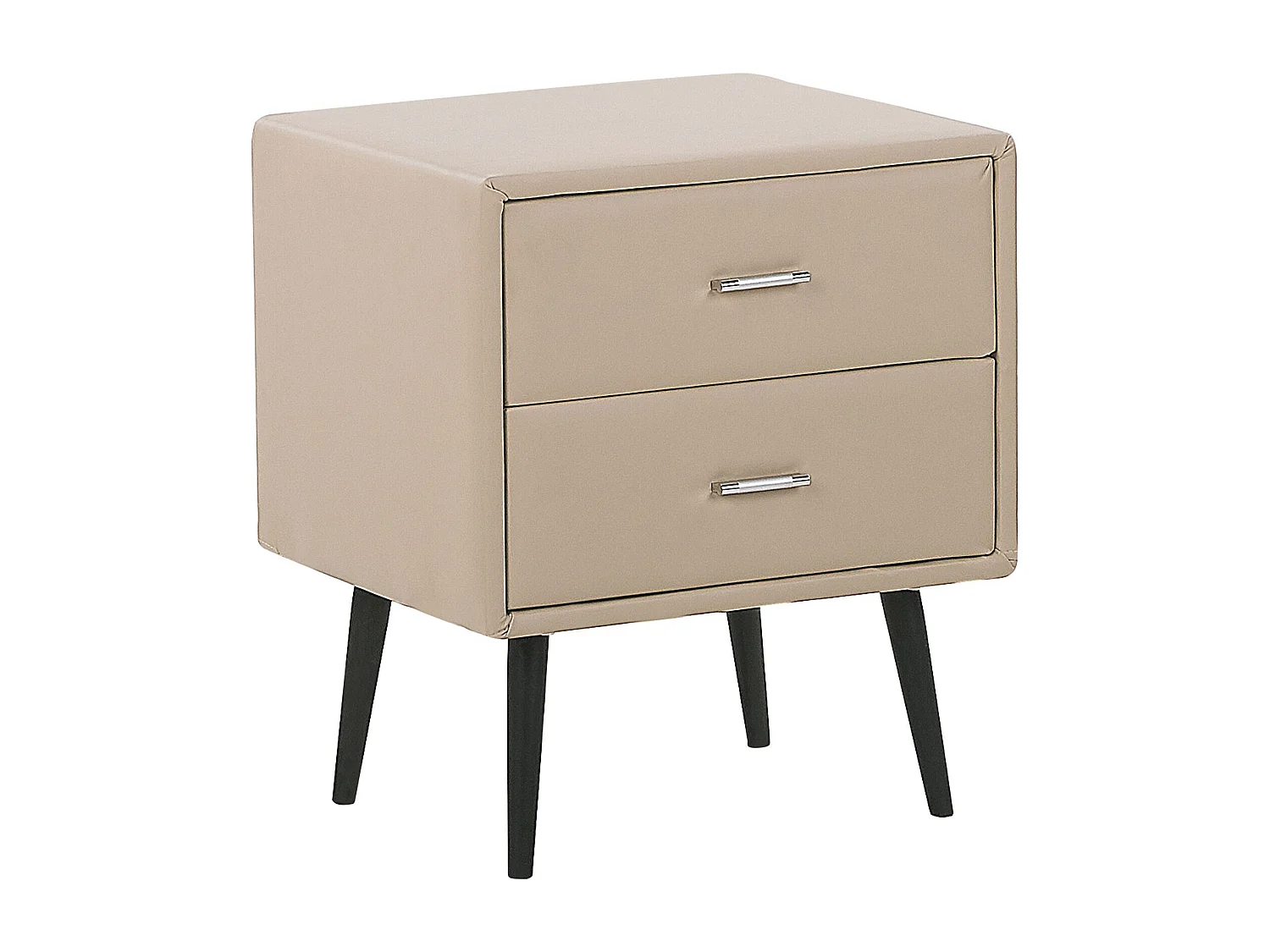 Schlafzimmer Set Bett beige mit Nachttisch Sitzbank Lattenrost 160x200 cm Essonne