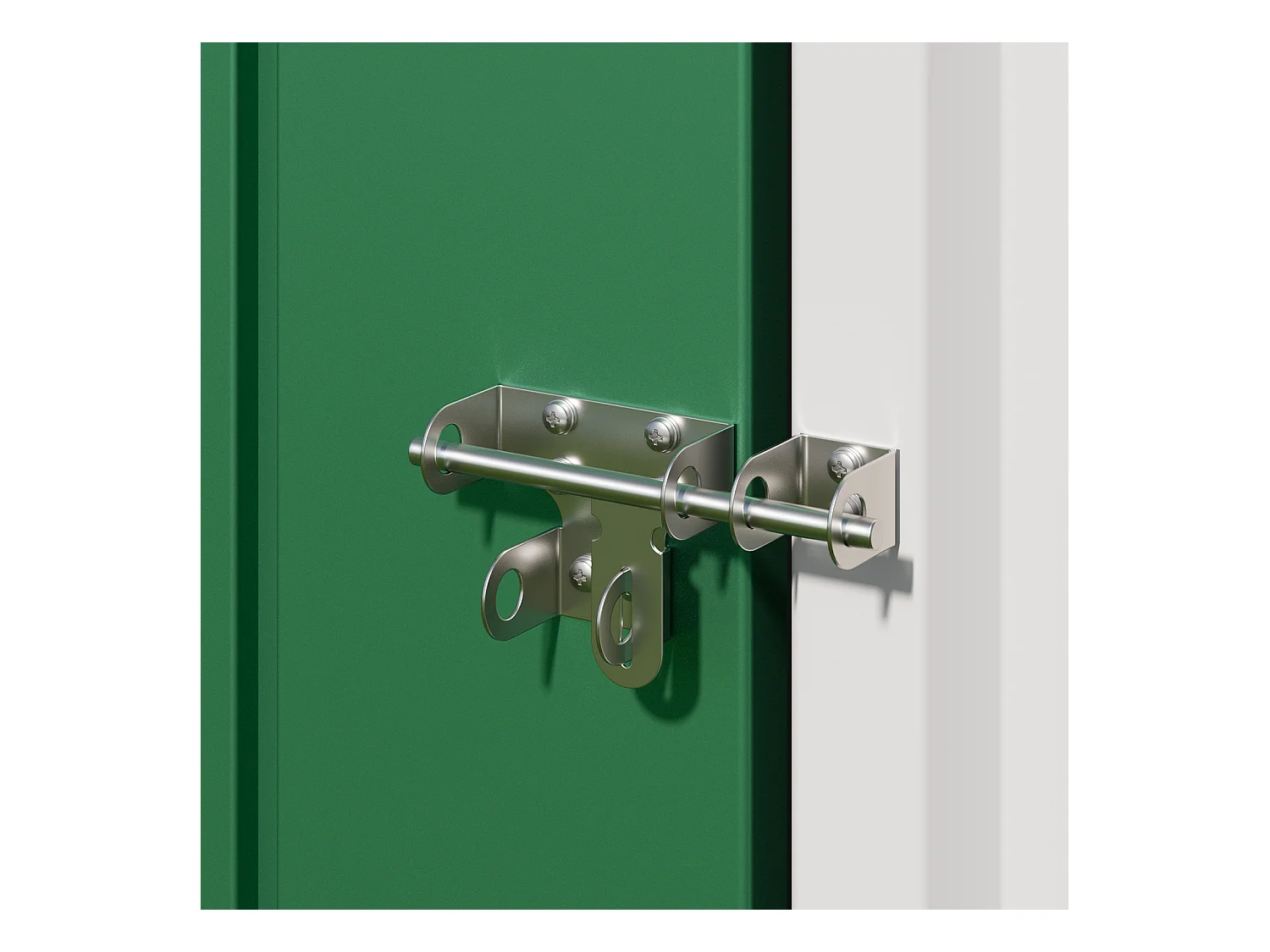 Bealife metalen tuinhuis 162 x 95 x 182 cm groene schuur op het terrein