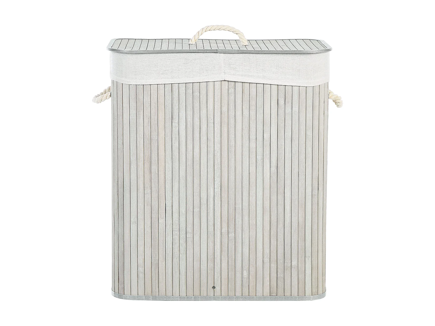 Cestino KANDY Legno di bambù Grigio chiaro