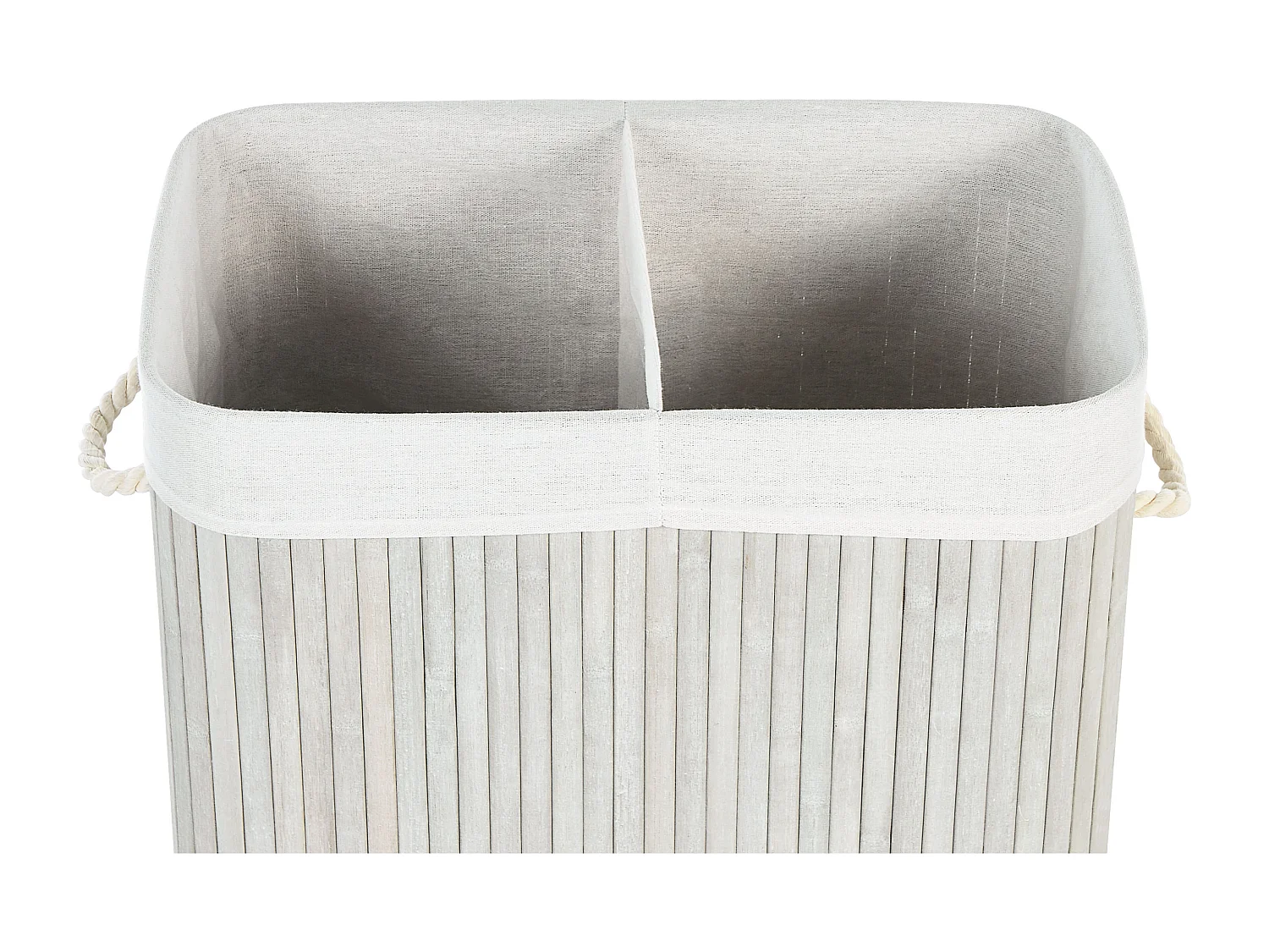 Cestino KANDY Legno di bambù Grigio chiaro