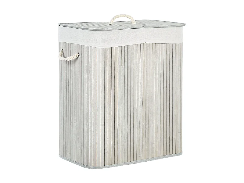 Cestino KANDY Legno di bambù Grigio chiaro