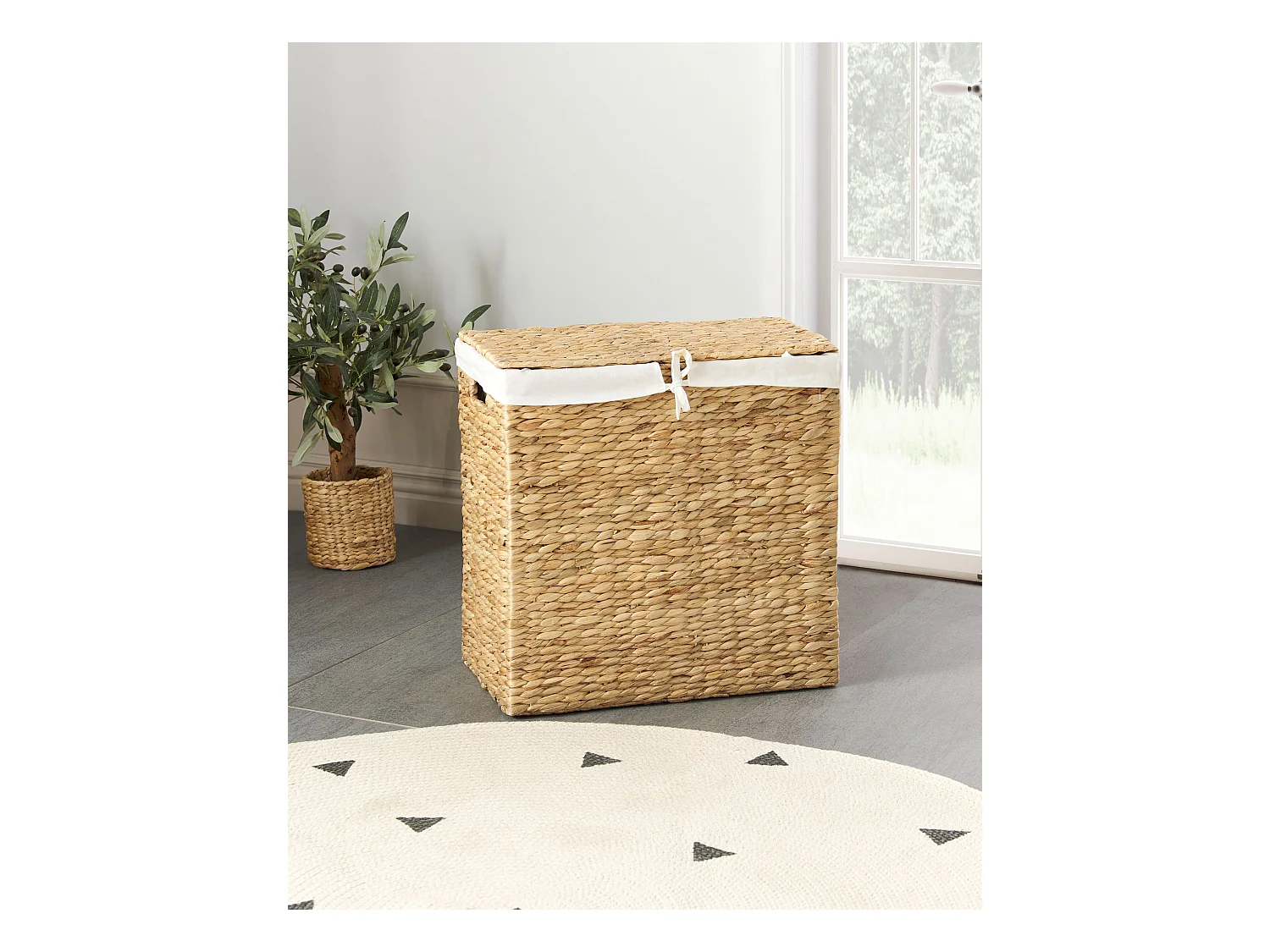 Panier LANGSON Osier Naturel 75 L