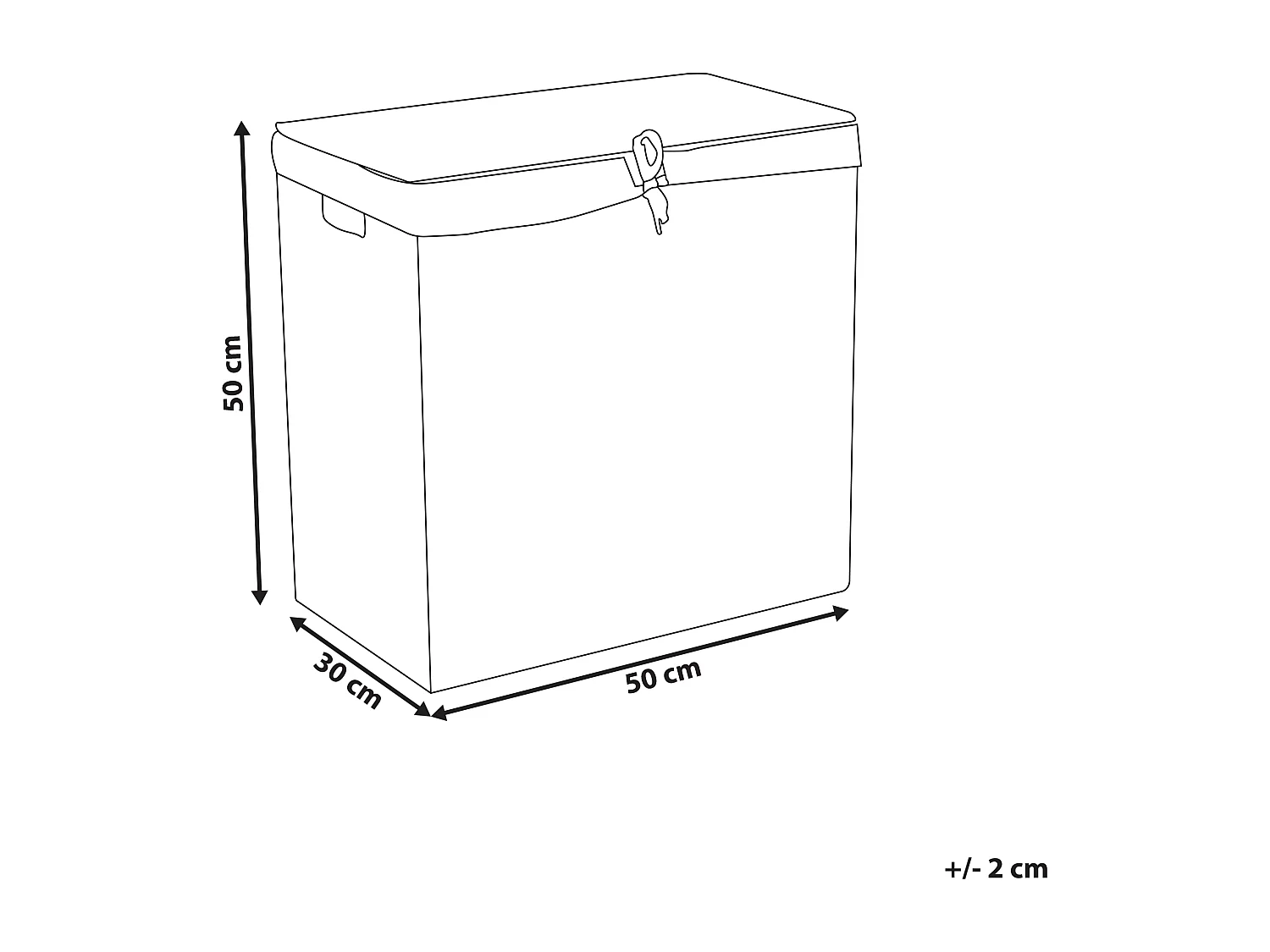 Mand LANGSON Wicker Natuurlijk