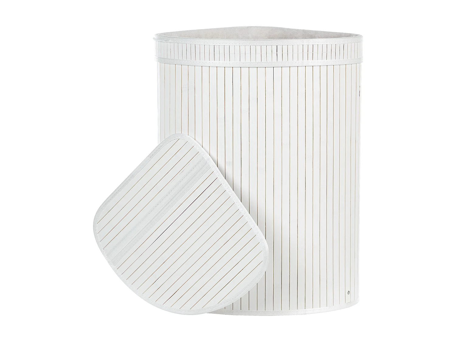 Panier BADULLA Bambou Blanc 57 L