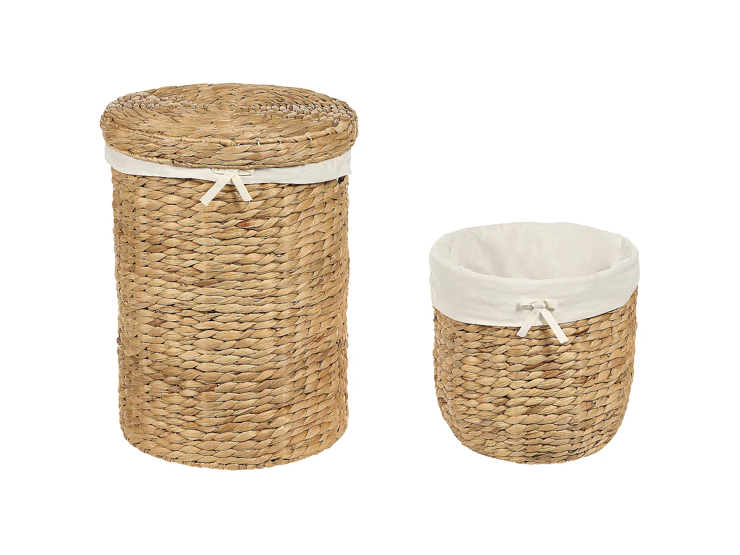 Set of 2 Baskets DANANG Wicker Natural 31/61 L