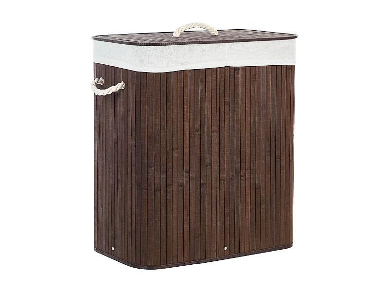 Panier KANDY Bambou Marron foncé 72 L