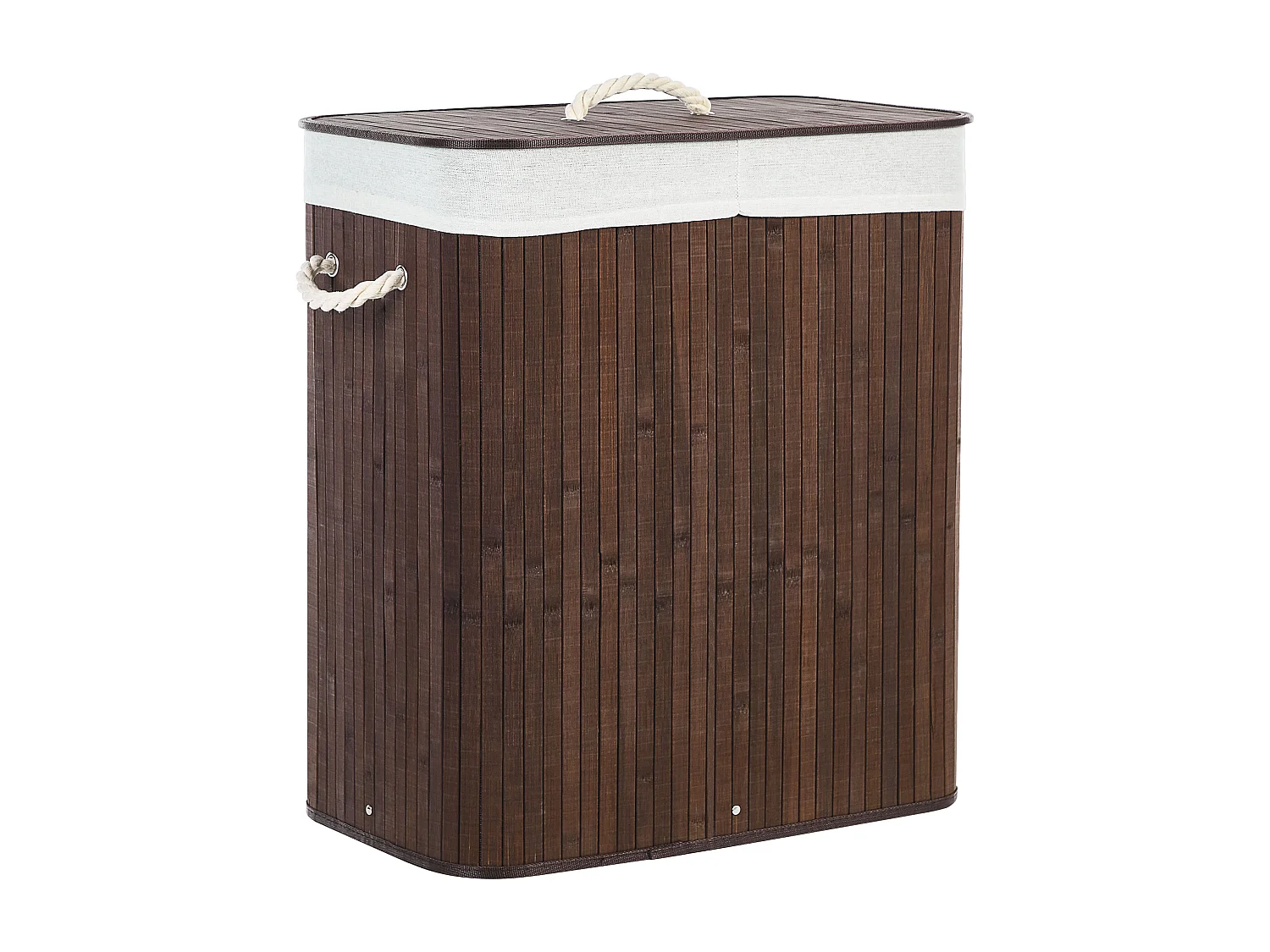 Panier KANDY Bambou Marron foncé 72 L