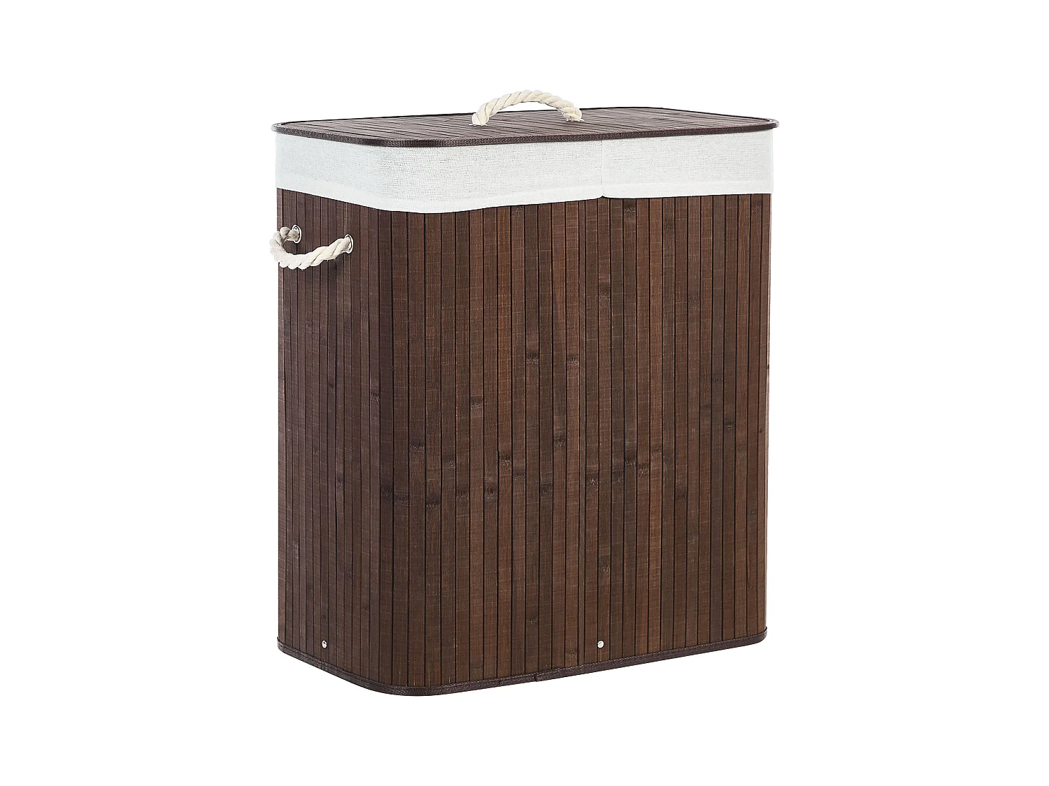 Panier KANDY Bambou Marron foncé 72 L
