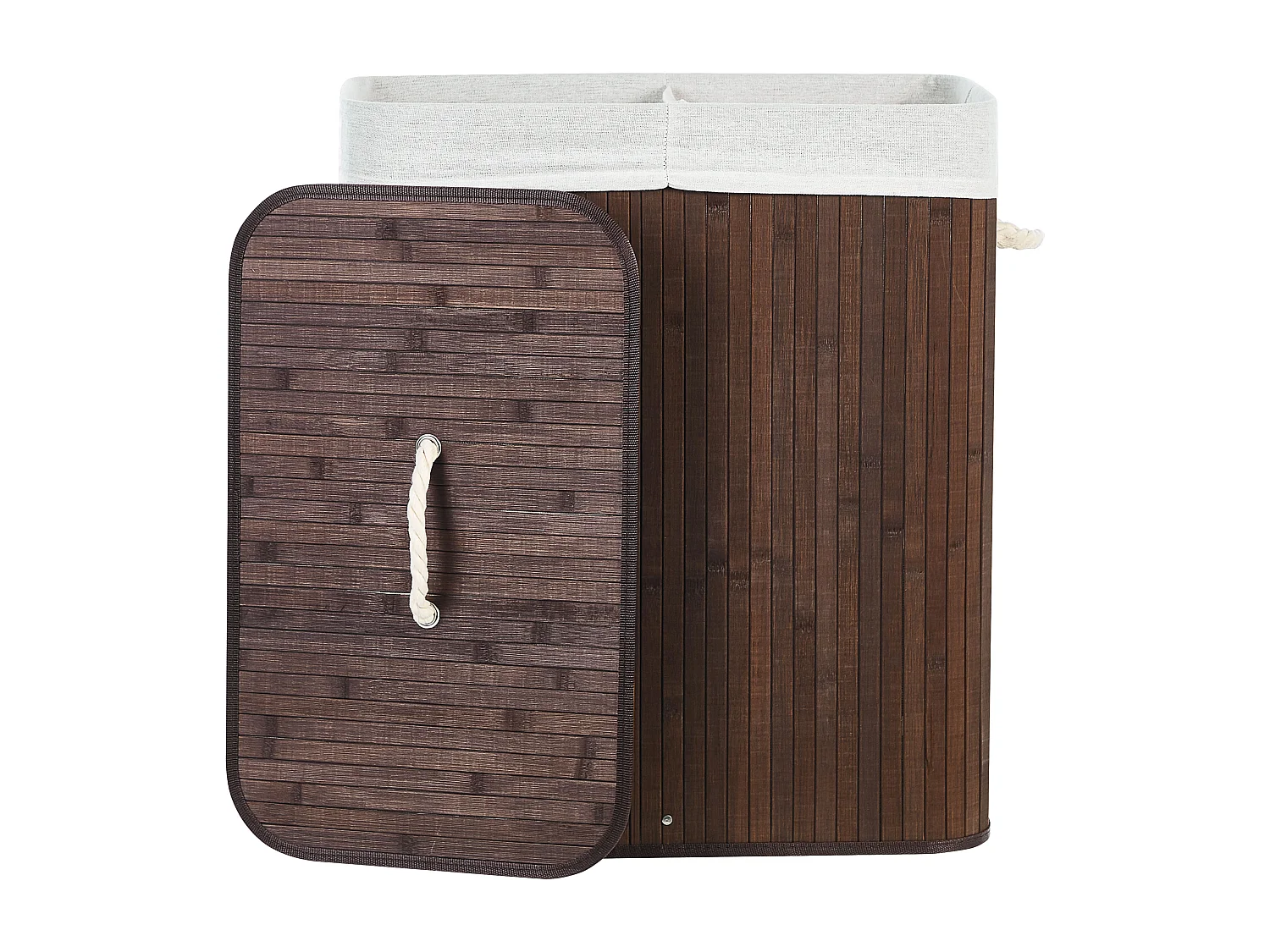 Panier KANDY Bambou Marron foncé 72 L