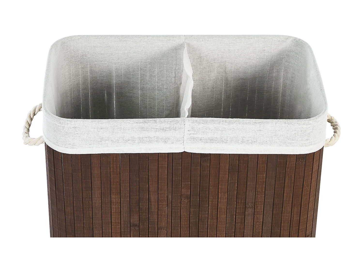 Panier KANDY Bambou Marron foncé 72 L