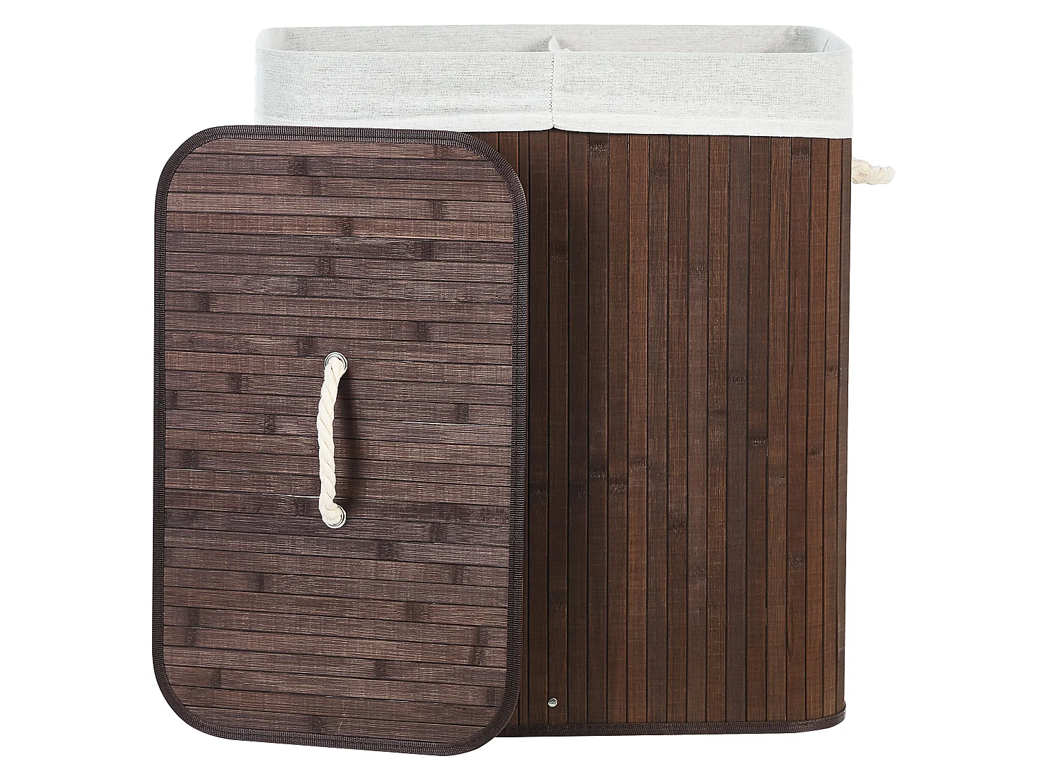 Panier KANDY Bambou Marron foncé