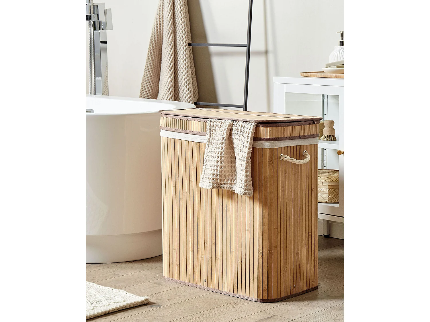 Panier KALTHOTA Bambou Marron clair 100 L