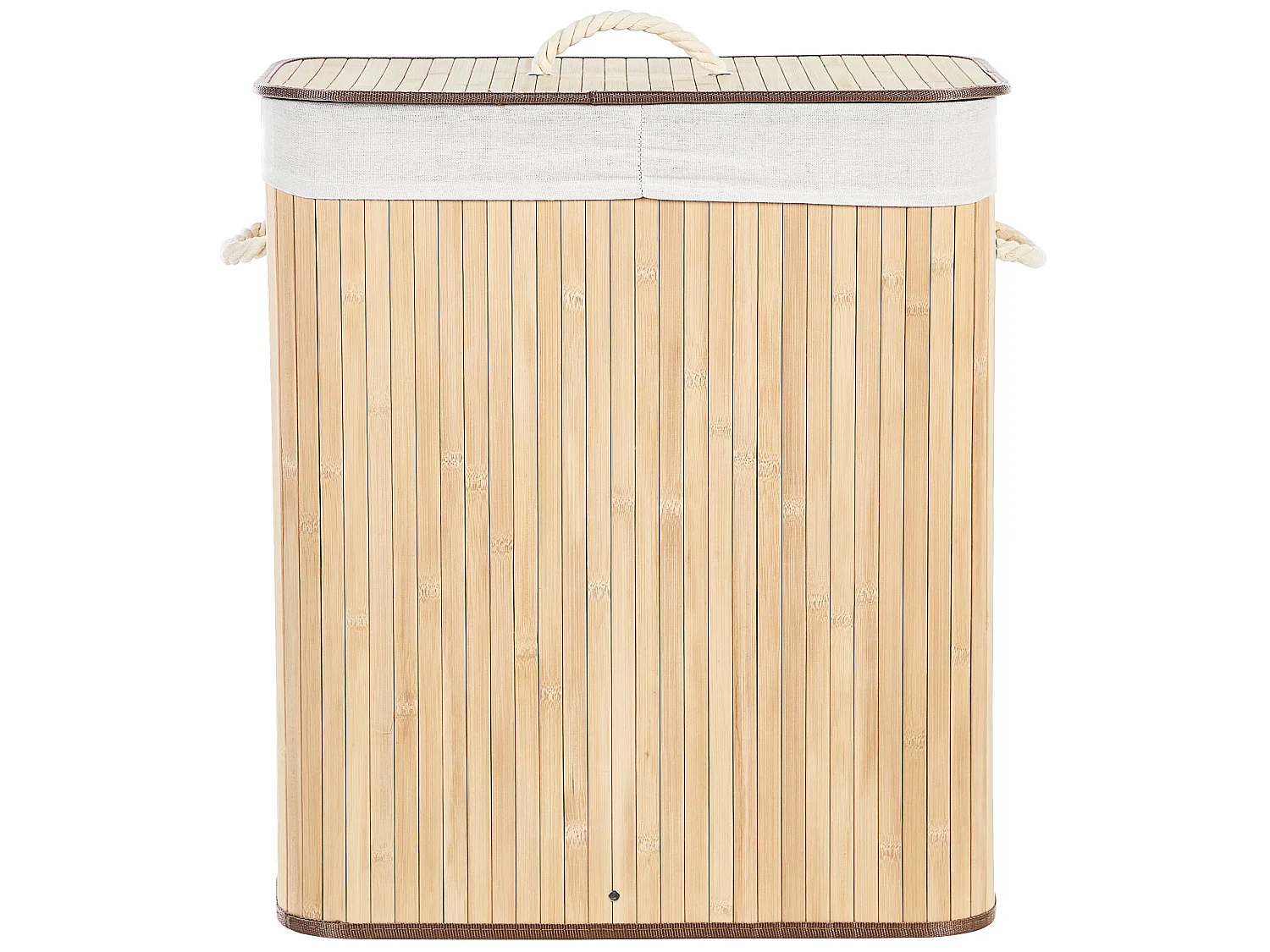 Cesto em madeira de bambu clara 60 cm KANDY