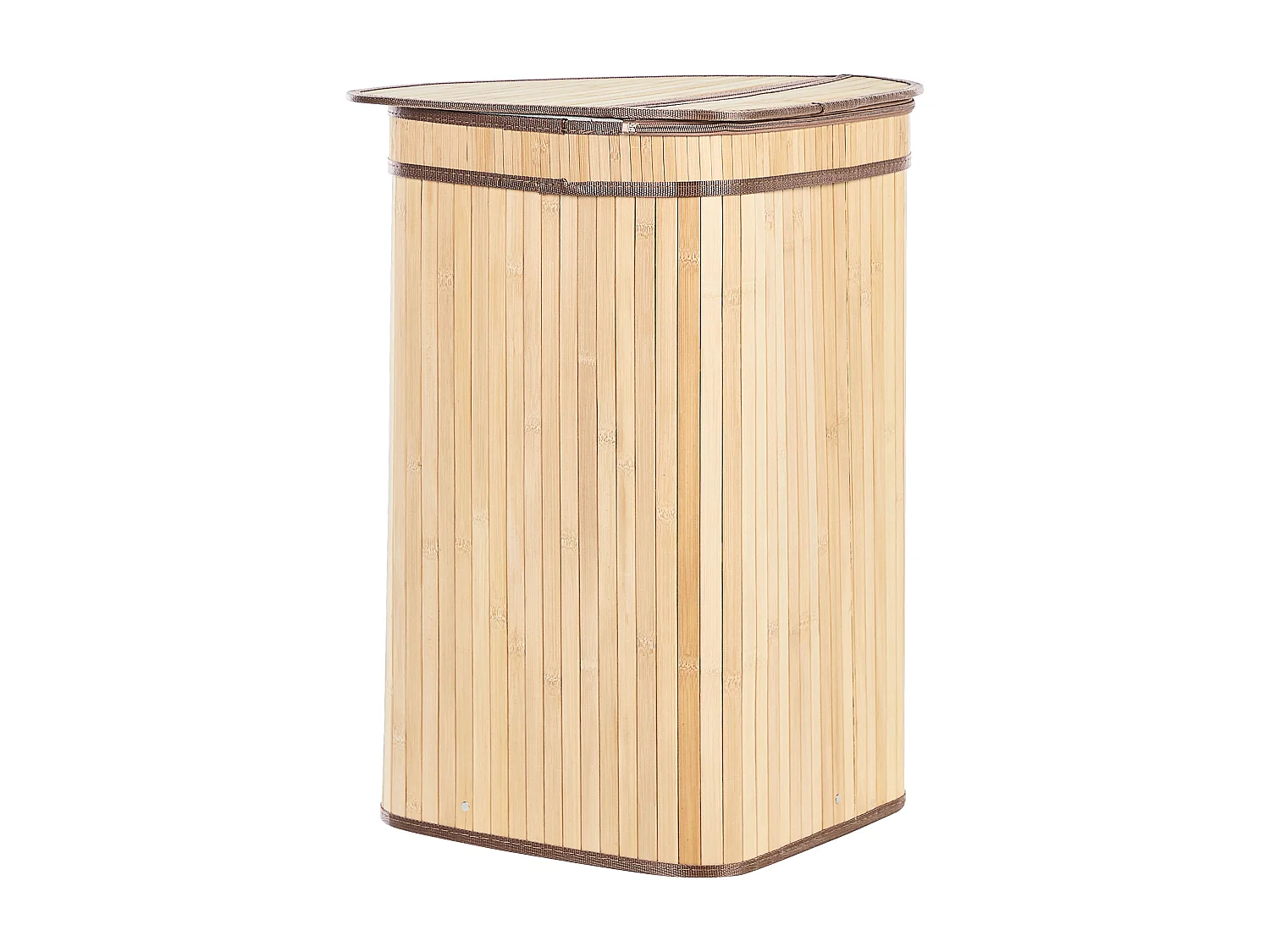 Cesto em madeira de bambu clara 60 cm BADULLA