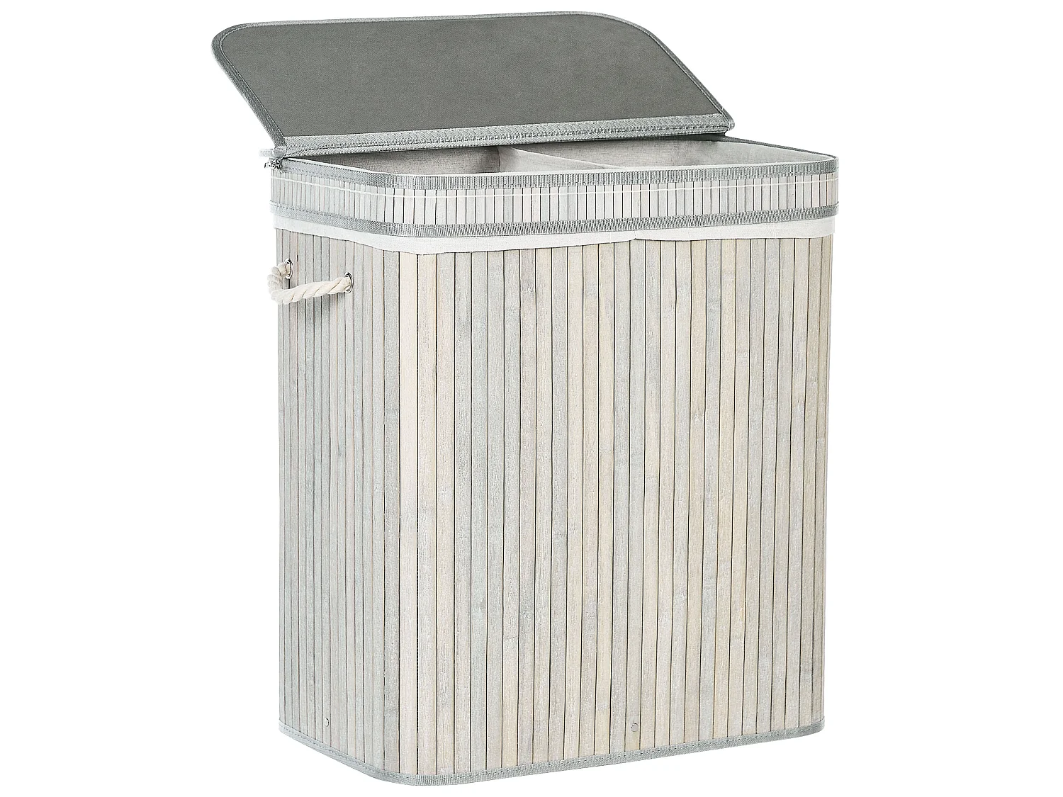Laundry Basket KALTHOTA Bamboo Grey 100 L