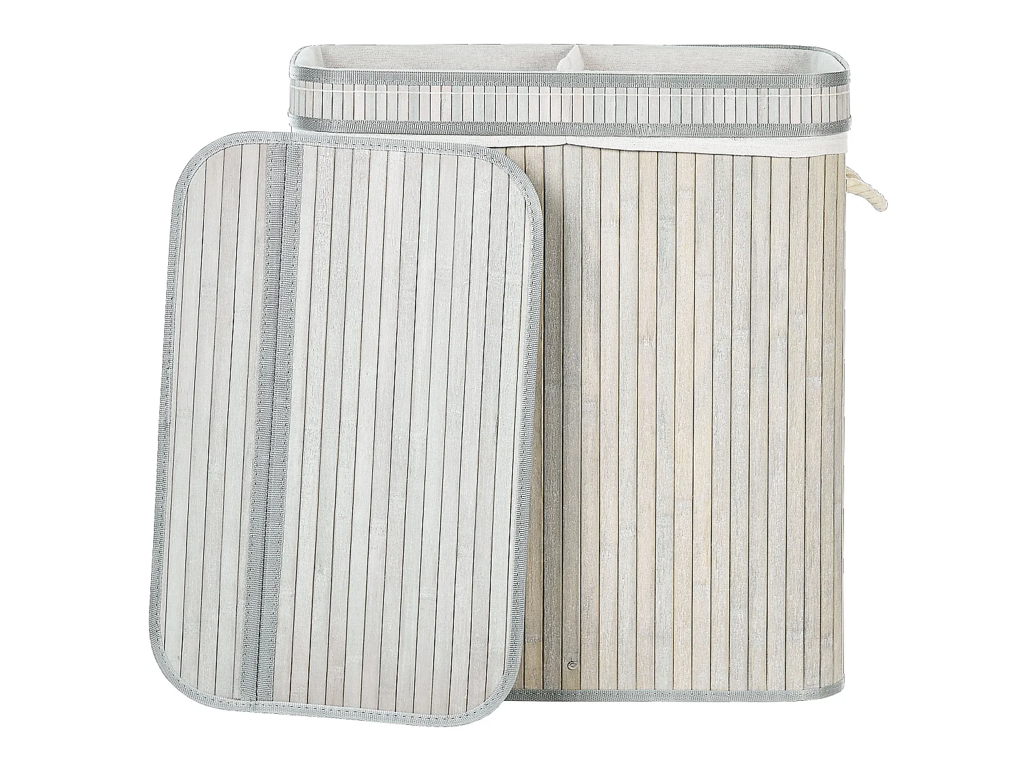 Laundry Basket KALTHOTA Bamboo Grey 100 L