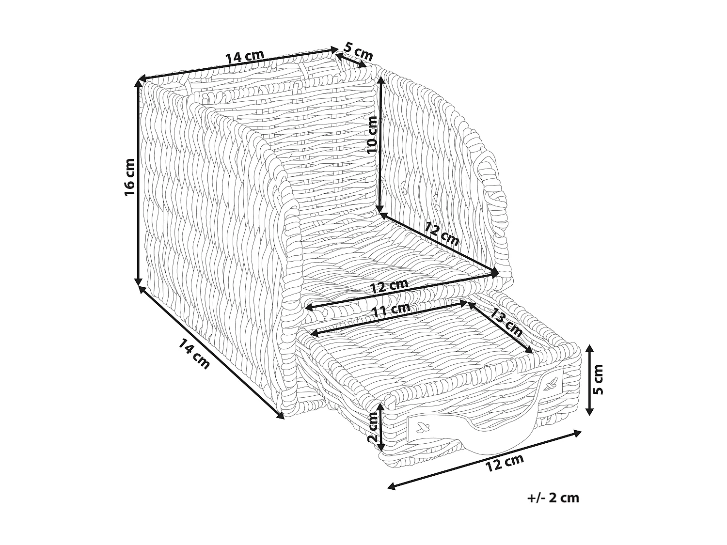 Organizador de papeles MALPELO Ratán Natural