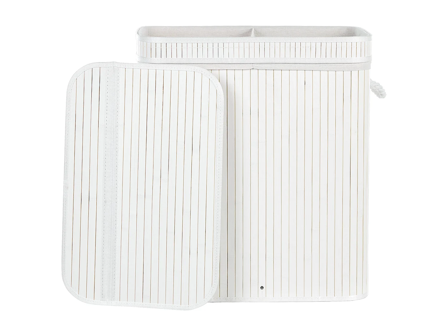 Wasmand bamboe wit 60 cm KALTHOTA