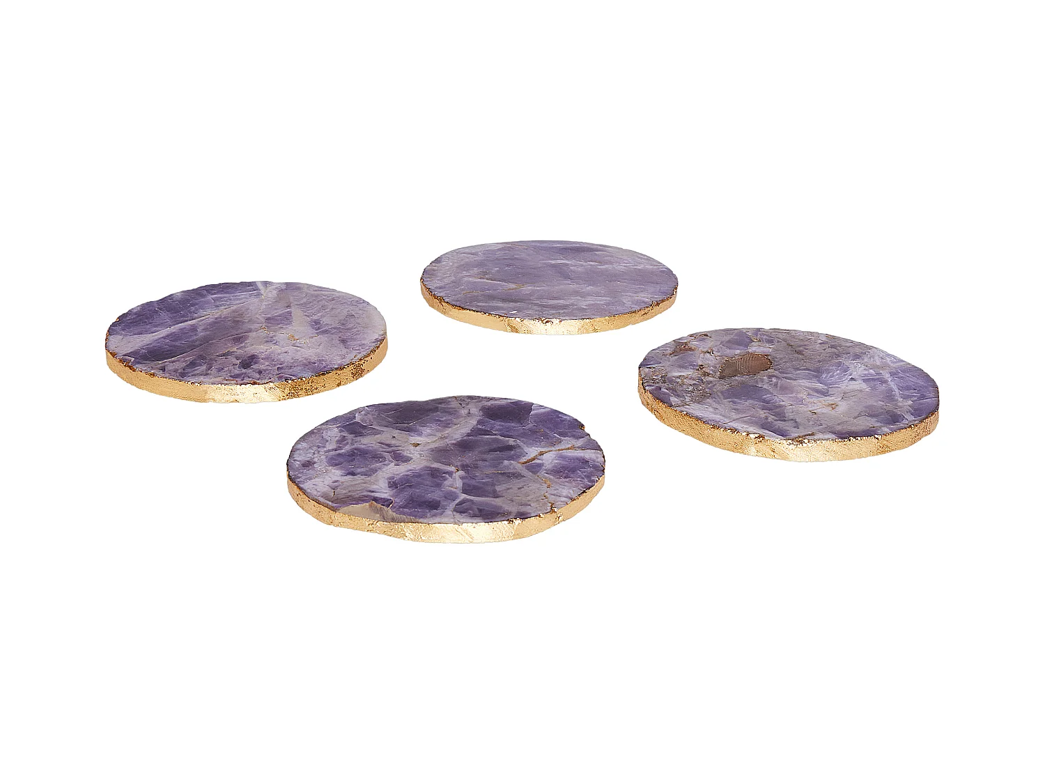Set di 4 sottobicchieri RESEN Pietra Viola