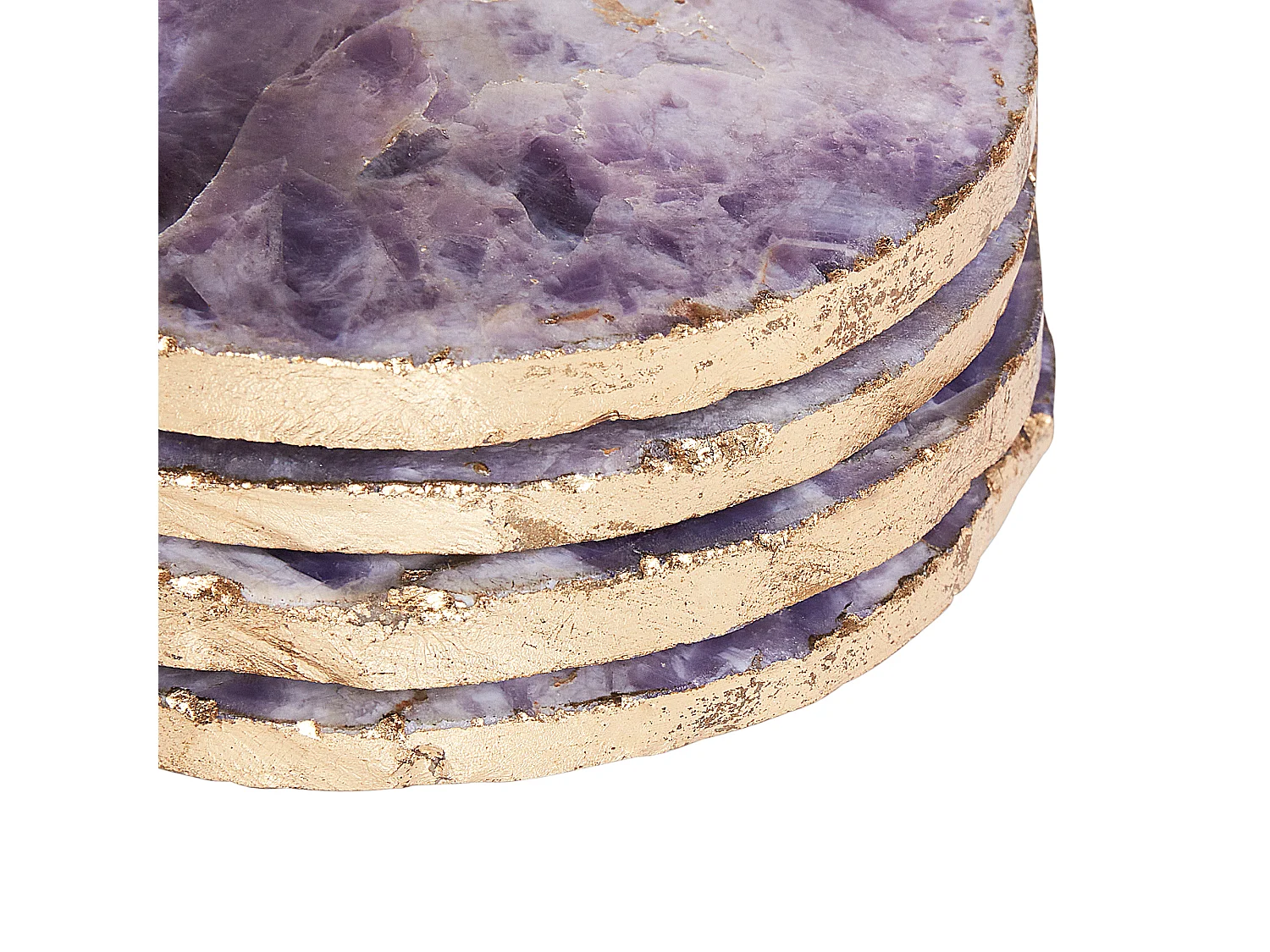 Lot de 4 sous-verres RESEN Pierre Violet