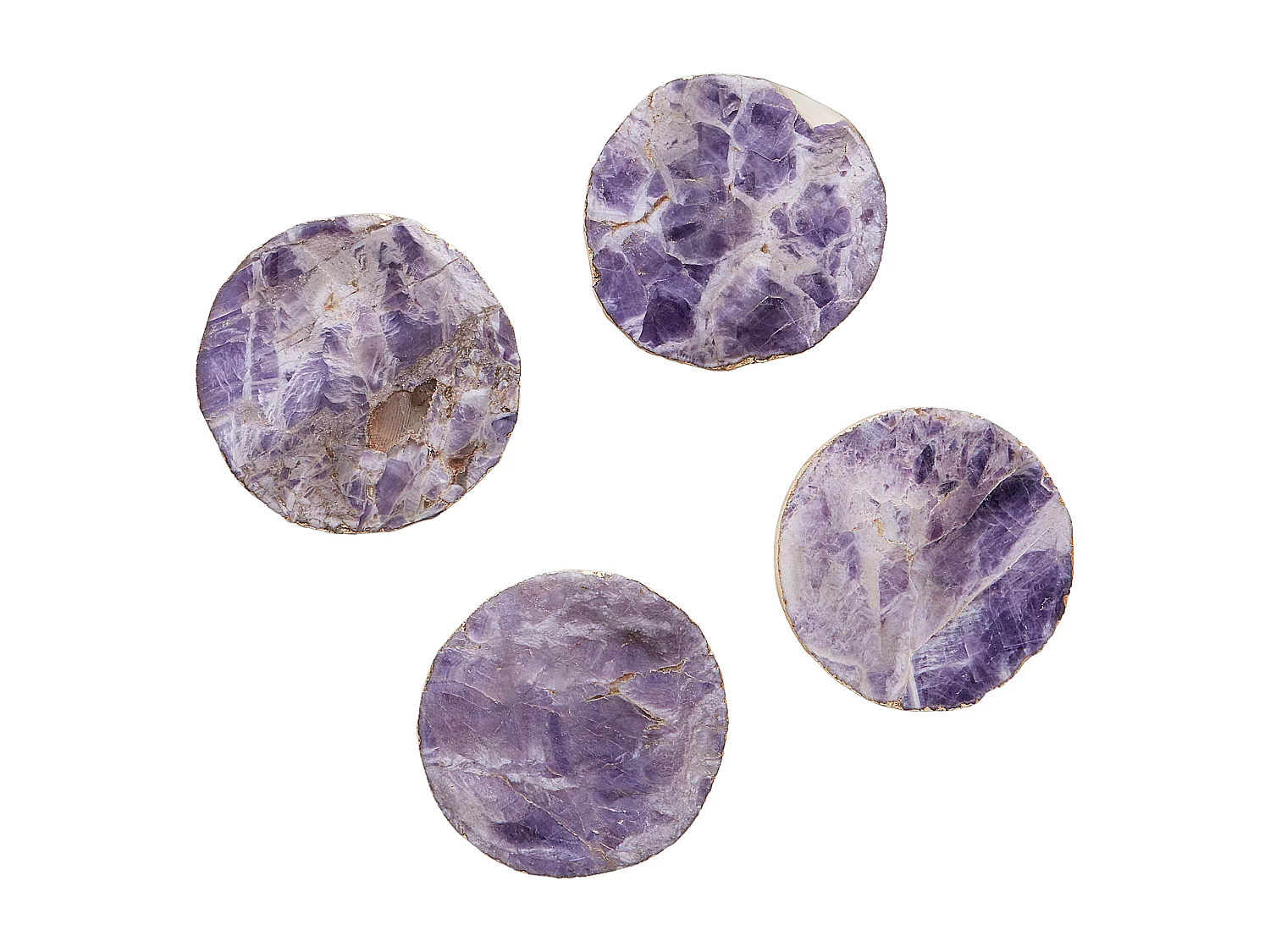 Set di 4 sottobicchieri RESEN Pietra Viola