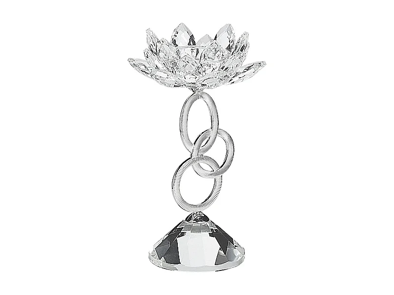 Klassischer Kerzenständer für besonderes Flair silbern Oviedo