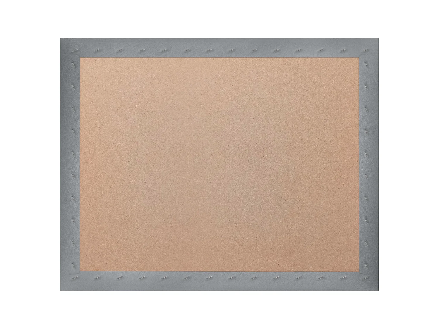 DHOME Testiera imbottita in similpelle premium composta da pannelli autoadesivi intercambiabili  (Argento, 95 cm)