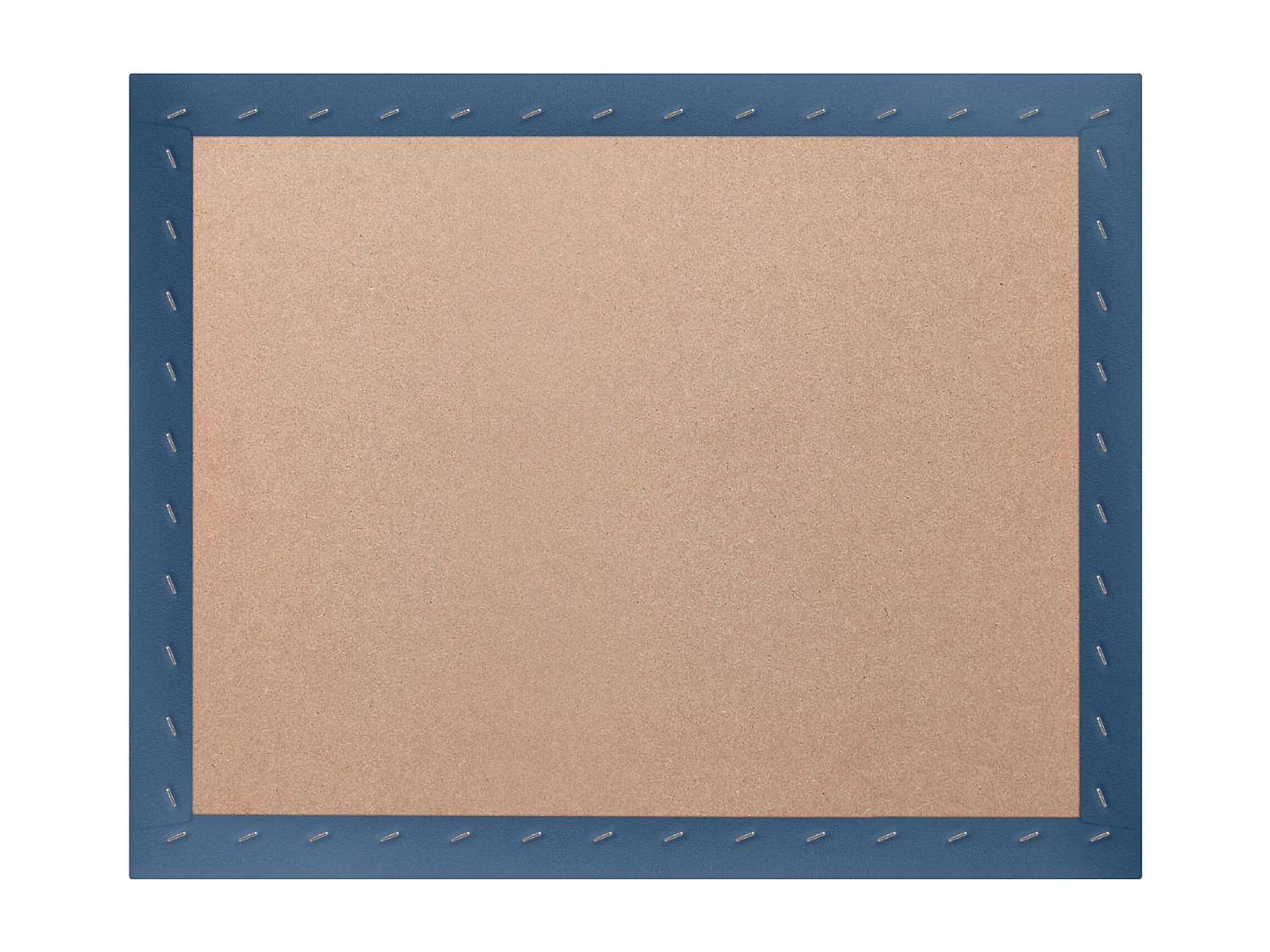 DHOME Cabeceira estofada em couro sintético  premium composta por painéis autoadesivos intercambiáveis ​​Quarto de luxo  (azul, 80 cm)