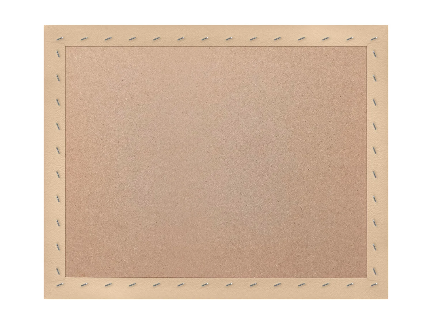 DHOME Tête de lit capitonnée en similicuir de qualité supérieure composée de panneaux autocollants interchangeables  (beige, 135 cm)