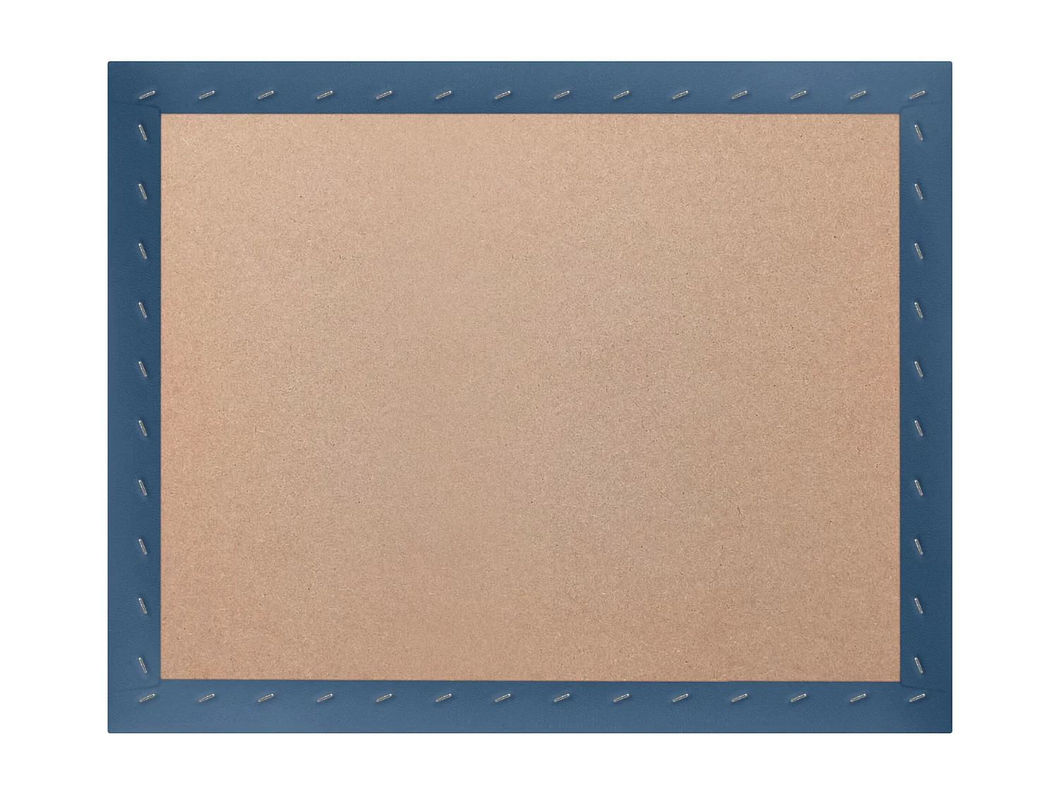 DHOME Tête de lit capitonnée en similicuir de qualité supérieure composée de panneaux autocollants interchangeables  (bleu, 120 cm)