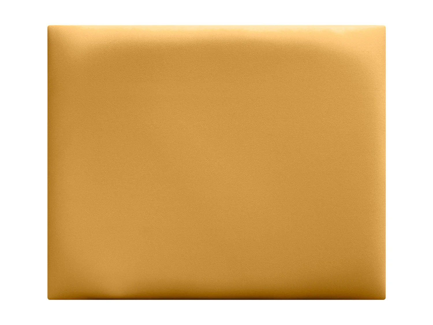 DHOME Tête de lit capitonnée en similicuir de qualité supérieure composée de panneaux autocollants interchangeables  (moutarde, 120 cm)