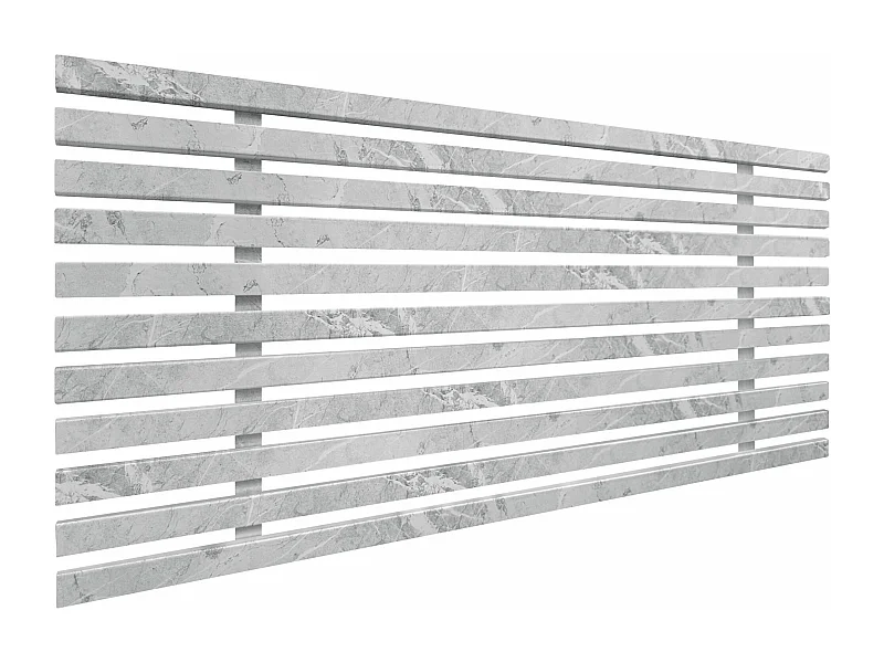 DHOME Tête de lit en bois recyclé DM style palette verticale 150x46cm Lits 150/160 - Gris Tribal