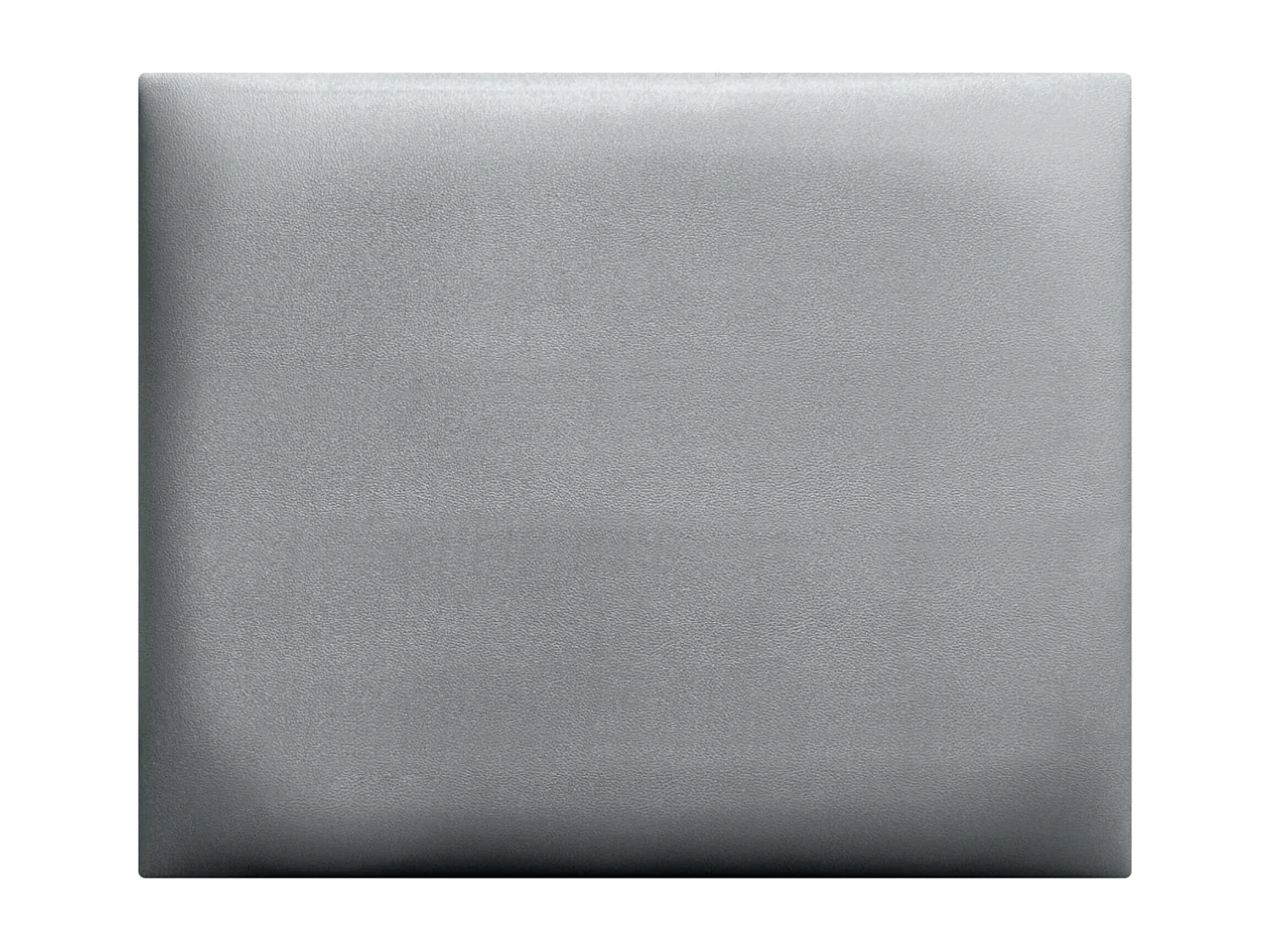 DHOME Tête de lit capitonnée en similicuir de qualité supérieure composée de panneaux autocollants interchangeables  (argent, 105 cm)