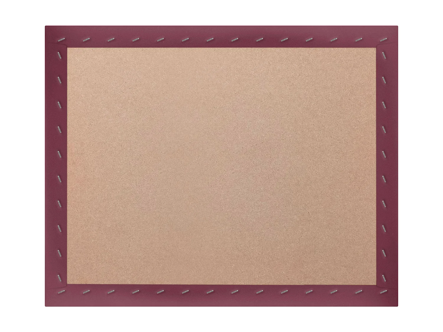 DHOME Tête de lit capitonnée en similicuir de qualité supérieure composée de panneaux autocollants interchangeables  (vin rouge, 95 cm)