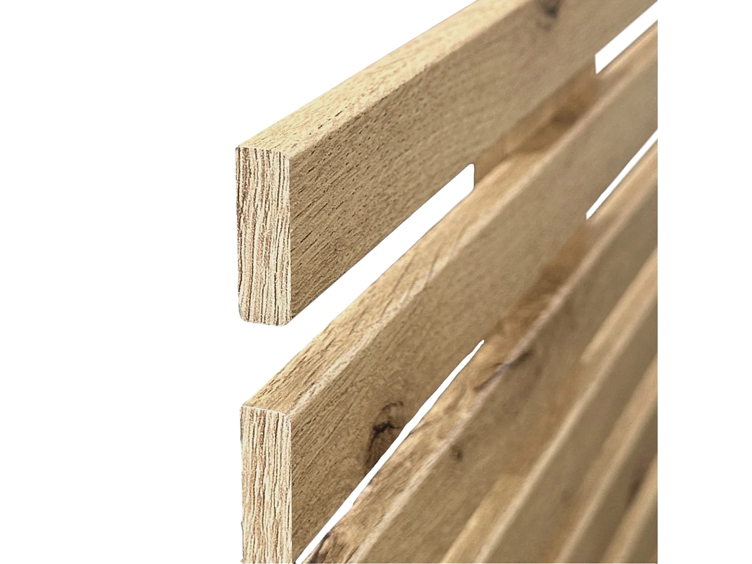 DHOME Kopfteil aus recyceltem Holz, Dm, vertikaler Palettenstil, 90 x 46 cm, Betten 80/90 – Marmor-Finish