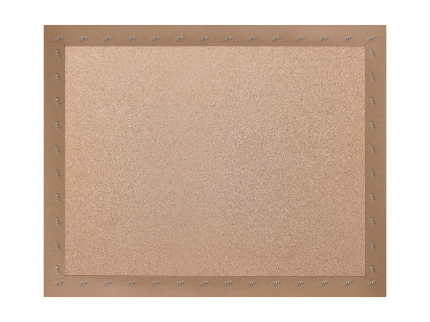 DHOME Tête de lit capitonnée en similicuir de qualité supérieure composée de panneaux autocollants interchangeables (marron clair, 145 cm)