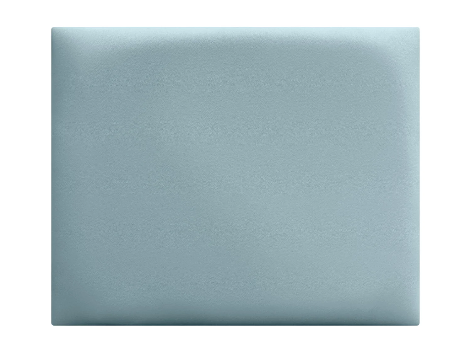 DHOME Tête de lit capitonnée en similicuir de qualité supérieure composée de panneaux autocollants interchangeables (bleu clair, 110 cm)