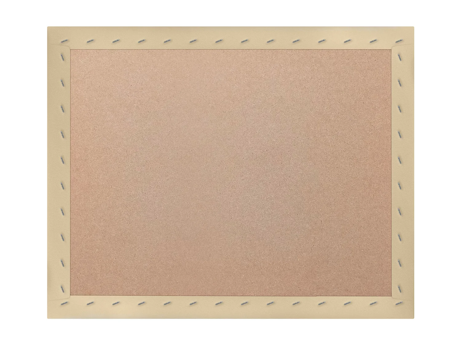 DHOME Tête de lit capitonnée en similicuir de qualité supérieure composée de panneaux autocollants interchangeables  (Vanille, 160 cm)