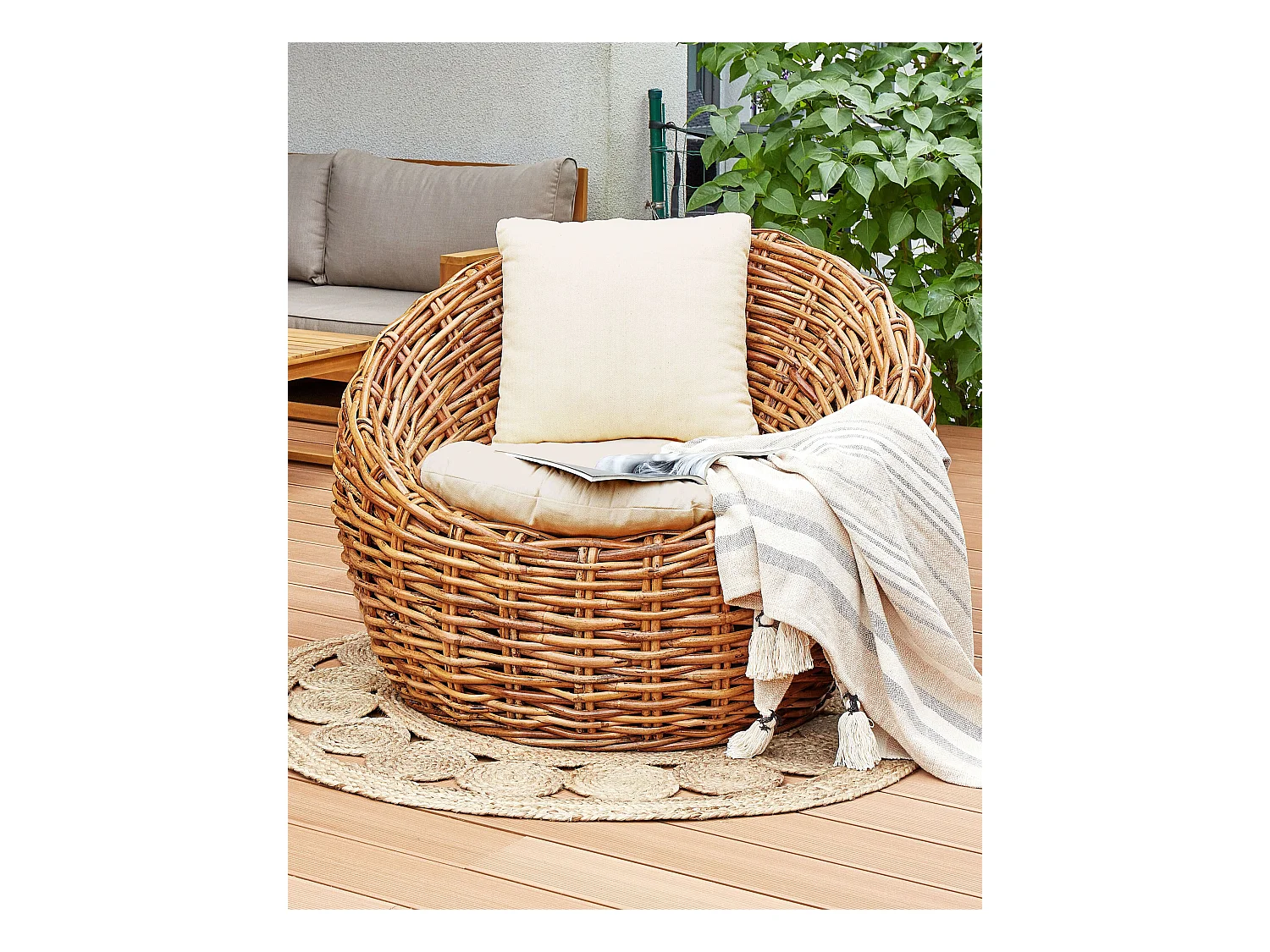 Chaise de jardin LERICI Rotin Naturel