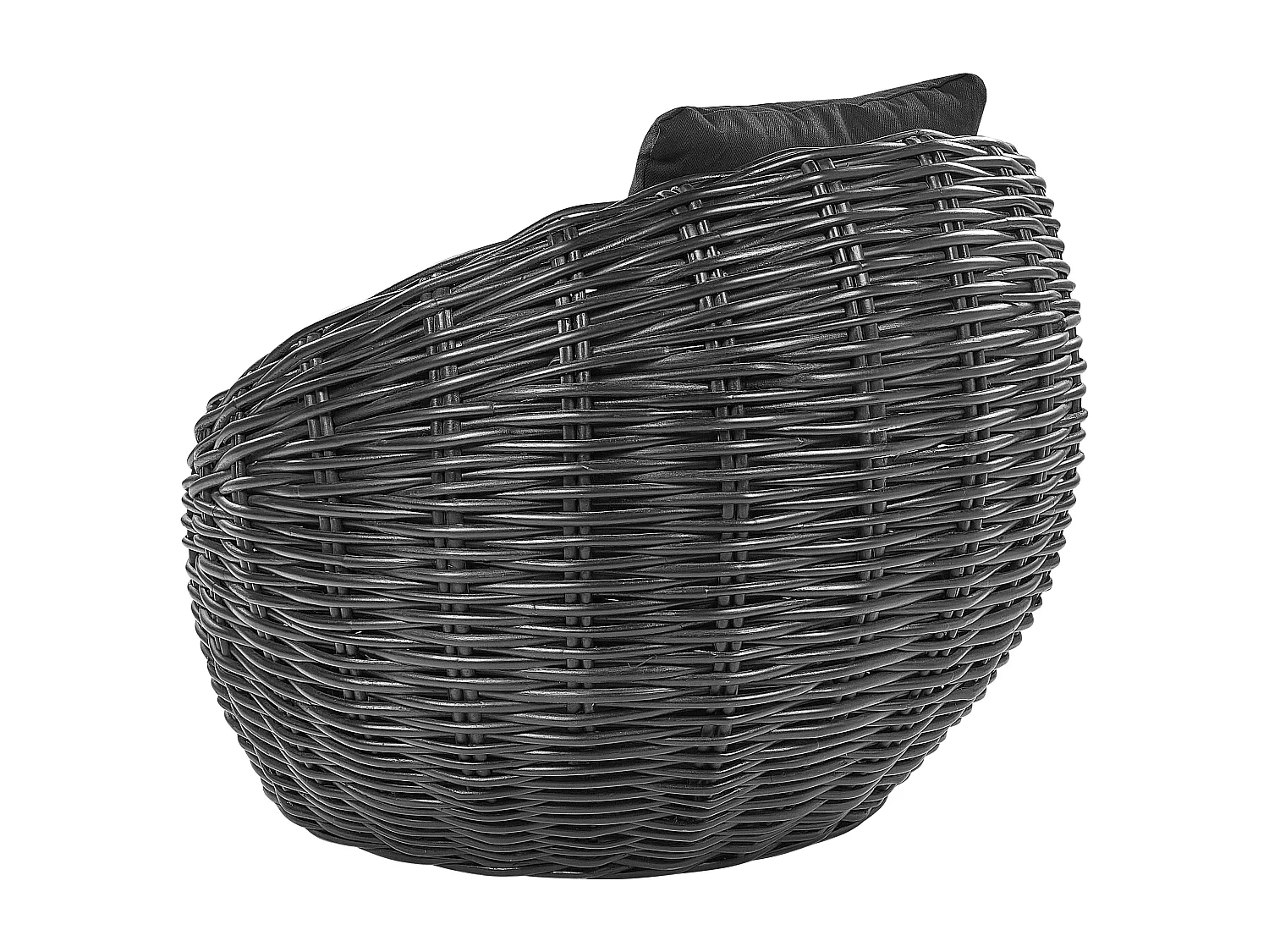 Chaise de jardin LERICI Rotin Noir