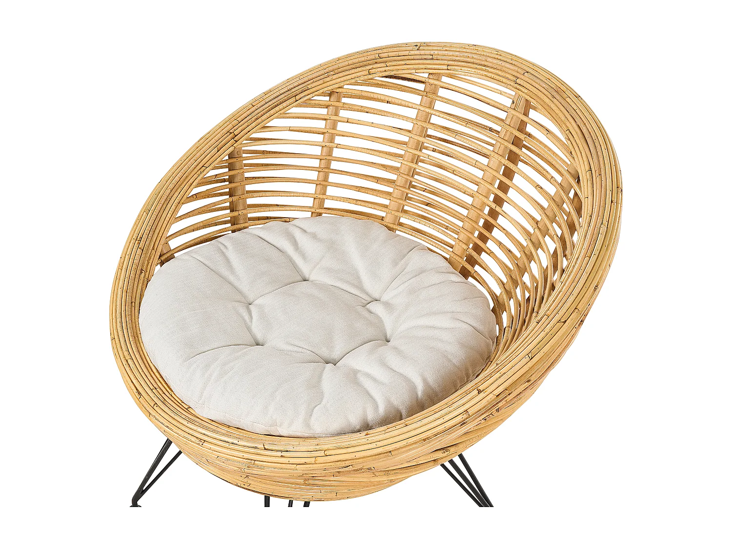 Chaise de jardin MARATEA Rotin Naturel