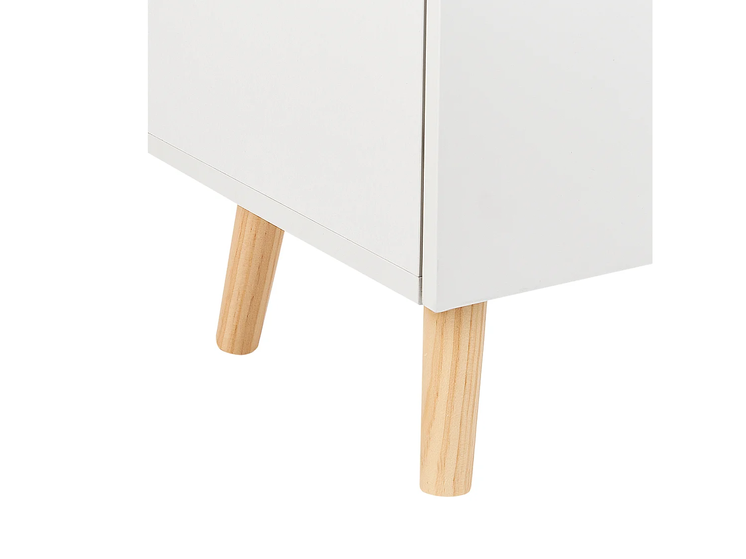 Sideboard mit Wolkenmotiv MDF Kiefernholz Beine Kinderzimmer Aufbewahrung Weiß Cloudy