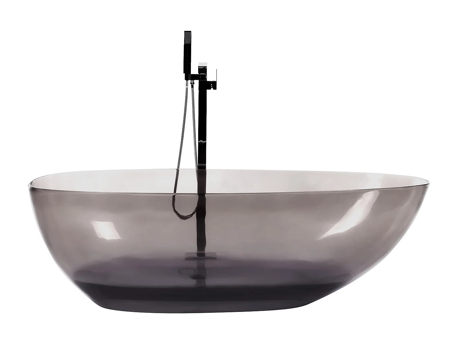 Vasca da bagno freestanding BLANCARENA 170 x 78 cm Nero