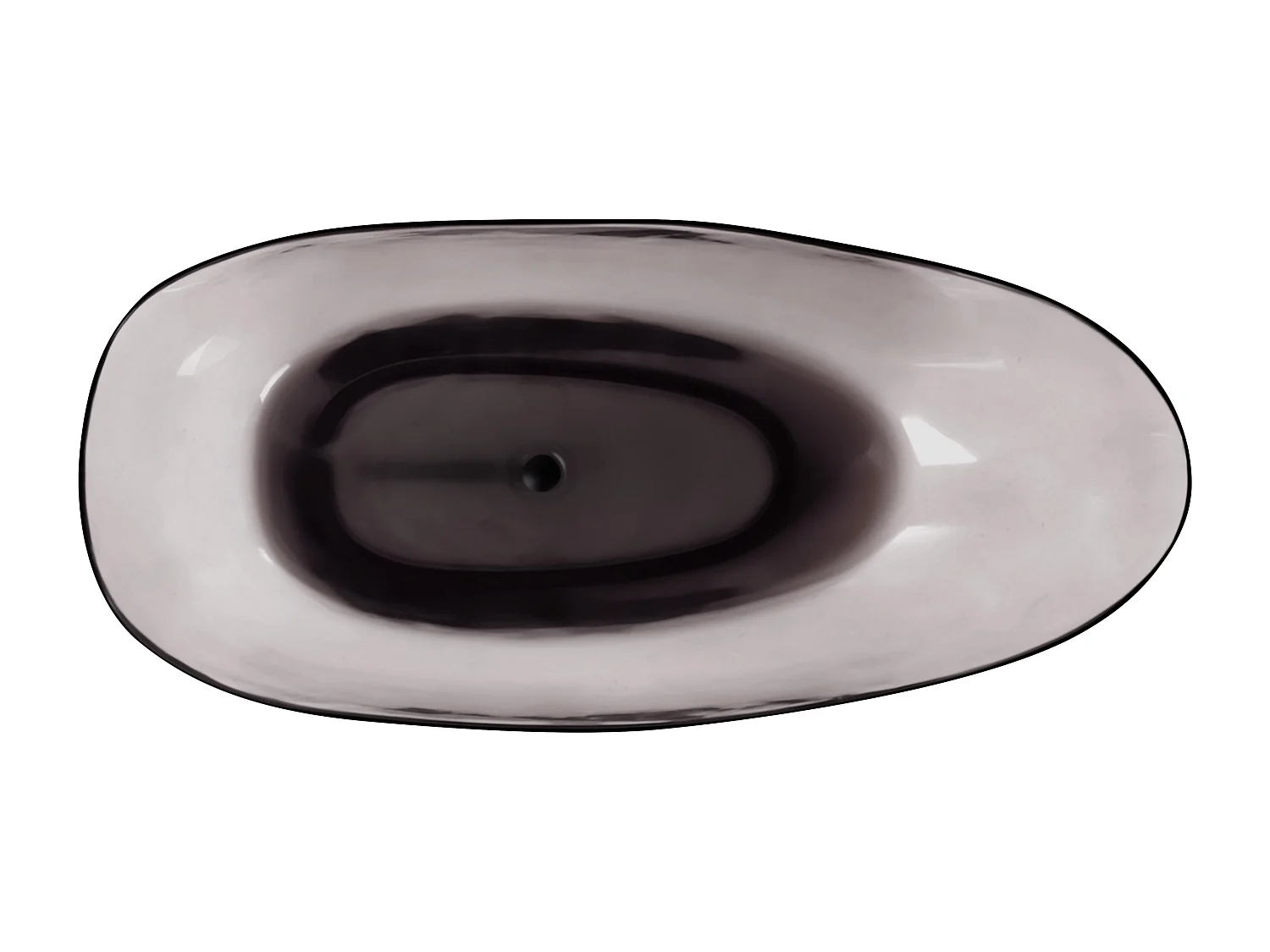 Vasca da bagno freestanding BLANCARENA 170 x 78 cm Nero