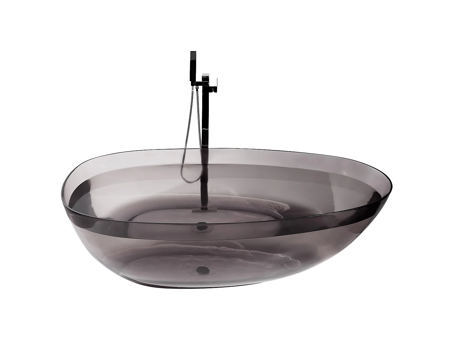 Baignoire îlot BLANCARENA 170 x 78 cm Noir