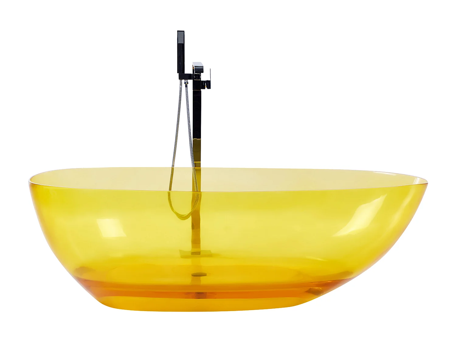 Freistehende Badwanne BLANCARENA 170 x 78 cm Gelb