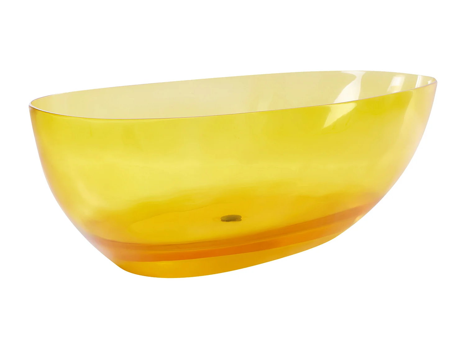 Freistehende Badwanne BLANCARENA 170 x 78 cm Gelb